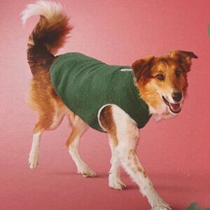 Boots & Barkley, NWT, pet vest, size Large in green and silver.